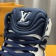 LV High Top Trainer Sneaker Blue LV High Top Trainer Sneaker Blue