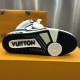 LV High Top Trainer Sneaker Blue LV High Top Trainer Sneaker Blue