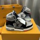 LV High Top Trainer Sneaker Grey LV High Top Trainer Sneaker Grey