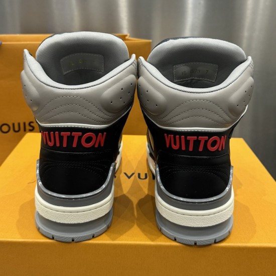 LV High Top Trainer Sneaker Grey LV High Top Trainer Sneaker Grey