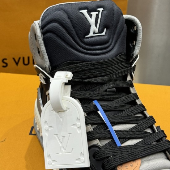 LV High Top Trainer Sneaker Grey LV High Top Trainer Sneaker Grey