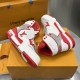 LV High Top Trainer Sneaker Red LV High Top Trainer Sneaker Red