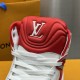 LV High Top Trainer Sneaker Red LV High Top Trainer Sneaker Red