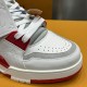 LV High Top Trainer Sneaker Red LV High Top Trainer Sneaker Red