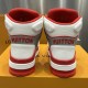 LV High Top Trainer Sneaker Red LV High Top Trainer Sneaker Red