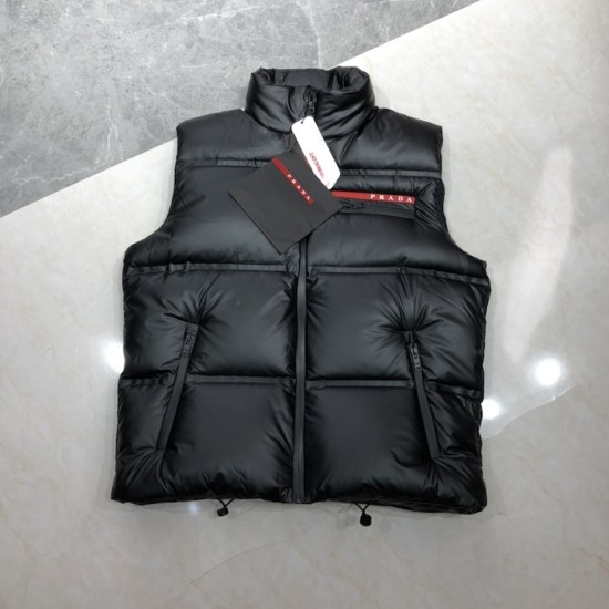 Prada Light Re-Nylon down vest black Prada Light Re-Nylon down vest black