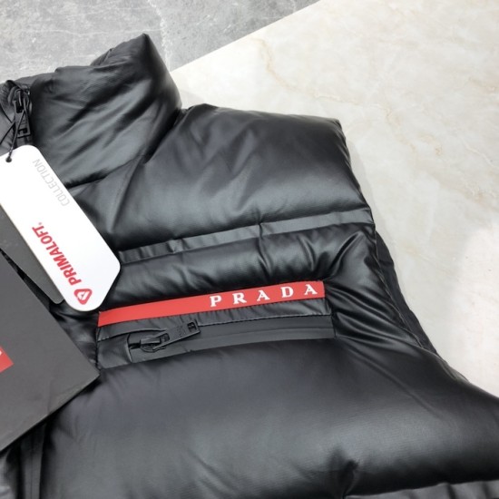Prada Light Re-Nylon down vest black Prada Light Re-Nylon down vest black