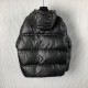 Prada Light Re-Nylon hooded puffer jacket black Prada Light Re-Nylon hooded puffer jacket black