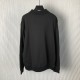 Prada Long-sleeved cotton polo shirt black Prada Long-sleeved cotton polo shirt black