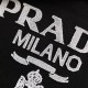 Prada Long-sleeved cotton polo shirt black Prada Long-sleeved cotton polo shirt black