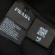 Prada Long-sleeved cotton polo shirt black Prada Long-sleeved cotton polo shirt black