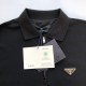 Prada Long-sleeved piqué and Re-Nylon polo shirt Prada Long-sleeved piqué and Re-Nylon polo shirt