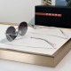 Prada Oval Retro Style Sunglasses with the Logo Prada Oval Retro Style Sunglasses with the Logo