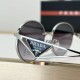 Prada Oval Retro Style Sunglasses with the Logo Prada Oval Retro Style Sunglasses with the Logo