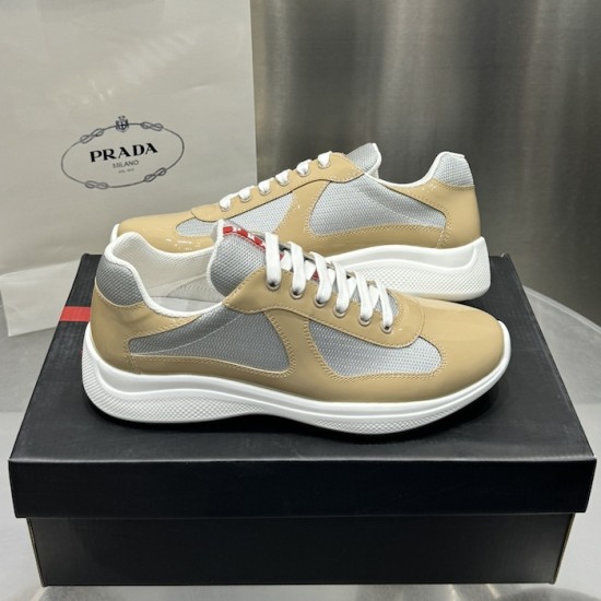 Prada America's Cup sneakers Patent Leather Beige Prada America's Cup sneakers Patent Leather Beige
