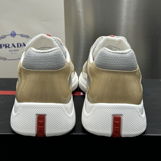 Prada America's Cup sneakers Patent Leather Beige Prada America's Cup sneakers Patent Leather Beige