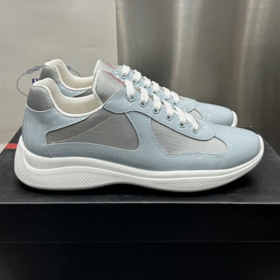 Prada America's Cup sneakers Patent Leather Blue Prada America's Cup sneakers Patent Leather Blue