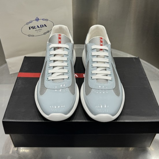 Prada America's Cup sneakers Patent Leather Blue Prada America's Cup sneakers Patent Leather Blue