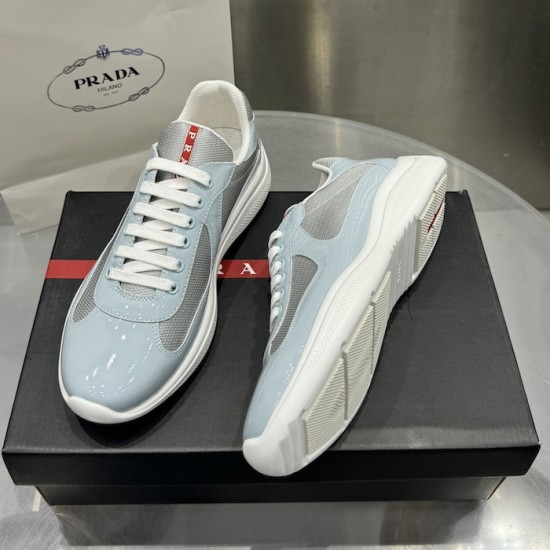 Prada America's Cup sneakers Patent Leather Blue Prada America's Cup sneakers Patent Leather Blue