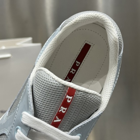 Prada America's Cup sneakers Patent Leather Blue Prada America's Cup sneakers Patent Leather Blue
