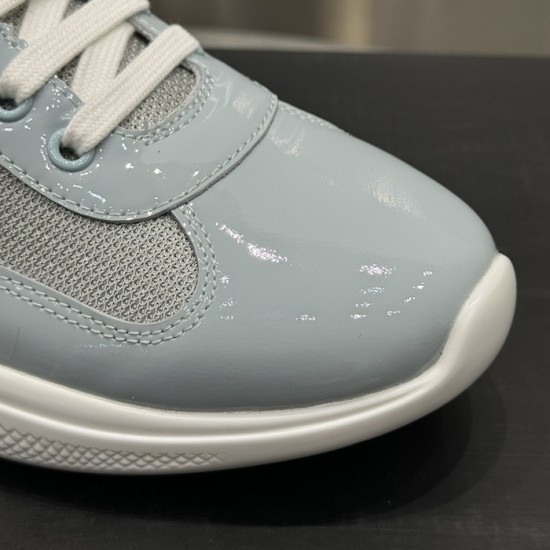 Prada America's Cup sneakers Patent Leather Blue Prada America's Cup sneakers Patent Leather Blue