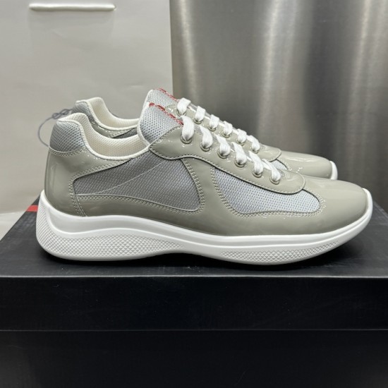 Prada America's Cup sneakers Patent Leather Grey Prada America's Cup sneakers Patent Leather Grey