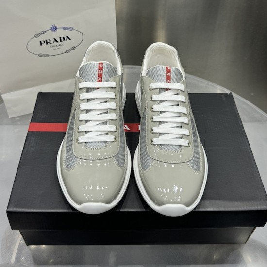 Prada America's Cup sneakers Patent Leather Grey Prada America's Cup sneakers Patent Leather Grey
