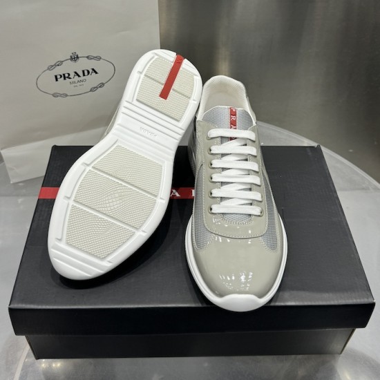 Prada America's Cup sneakers Patent Leather Grey Prada America's Cup sneakers Patent Leather Grey