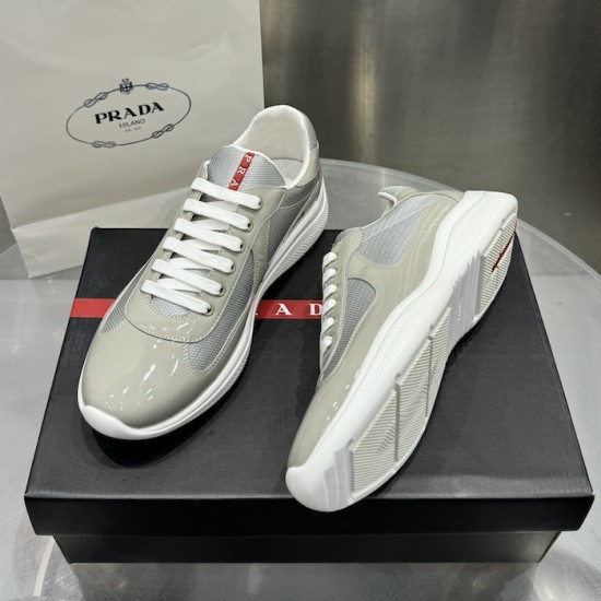 Prada America's Cup sneakers Patent Leather Grey Prada America's Cup sneakers Patent Leather Grey