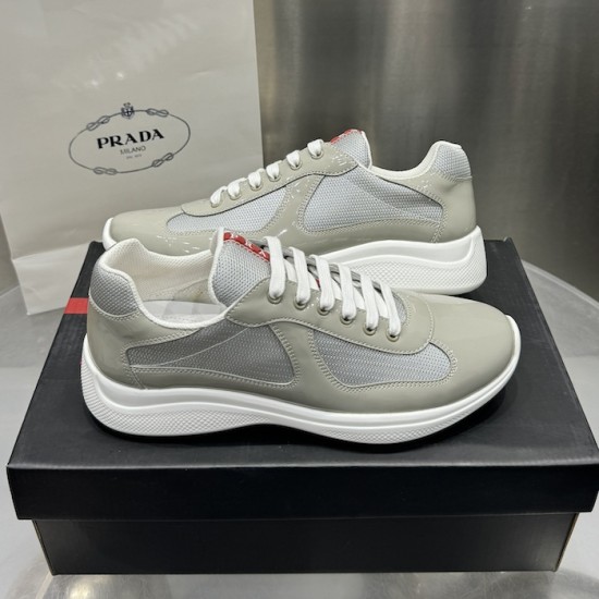 Prada America's Cup sneakers Patent Leather Grey Prada America's Cup sneakers Patent Leather Grey