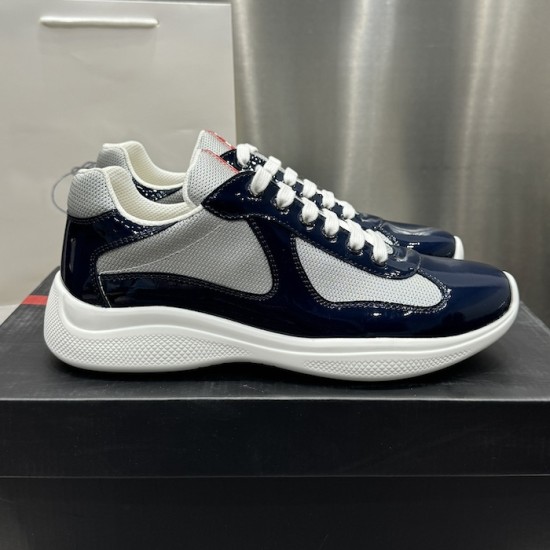 Prada America's Cup sneakers Patent Leather Navy Prada America's Cup sneakers Patent Leather Navy