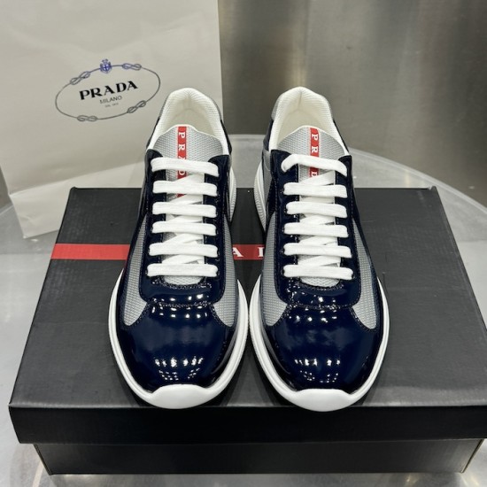 Prada America's Cup sneakers Patent Leather Navy Prada America's Cup sneakers Patent Leather Navy