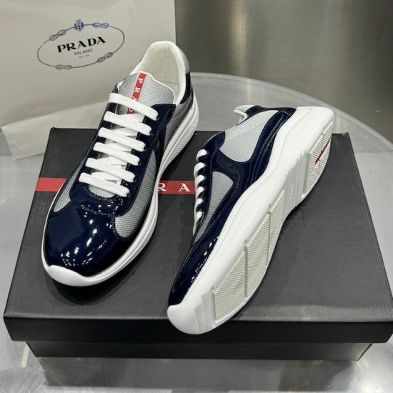 Prada America's Cup sneakers Patent Leather Navy Prada America's Cup sneakers Patent Leather Navy