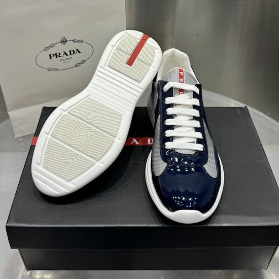 Prada America's Cup sneakers Patent Leather Navy Prada America's Cup sneakers Patent Leather Navy