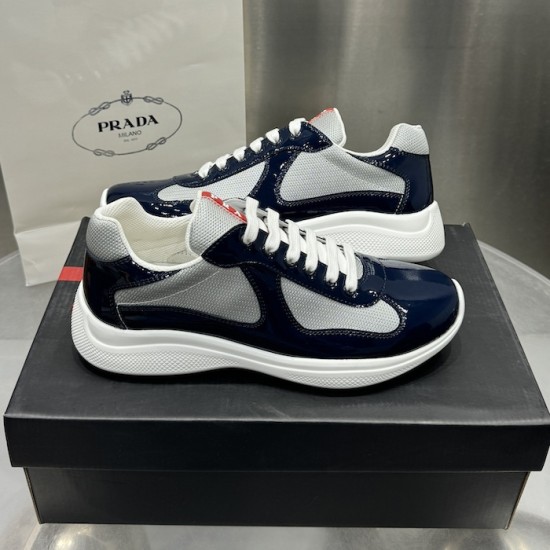 Prada America's Cup sneakers Patent Leather Navy Prada America's Cup sneakers Patent Leather Navy
