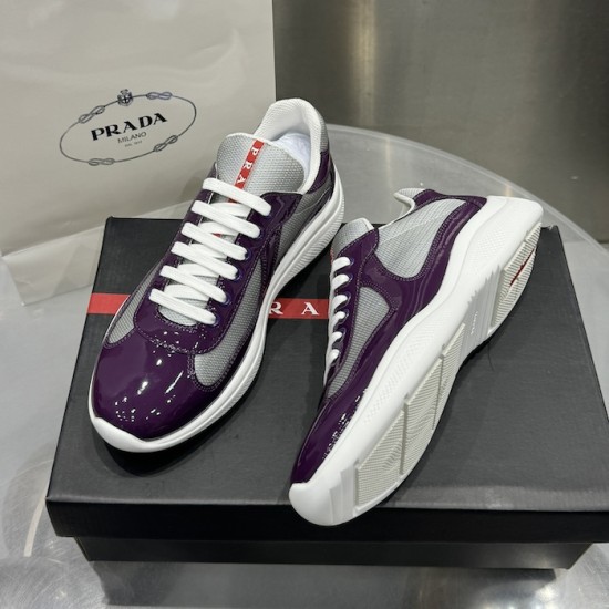Prada America's Cup sneakers Patent Leather Purple Prada America's Cup sneakers Patent Leather Purple