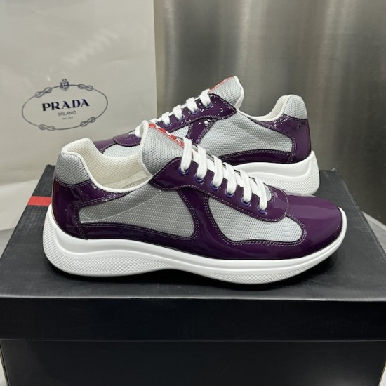 Prada America's Cup sneakers Patent Leather Purple Prada America's Cup sneakers Patent Leather Purple