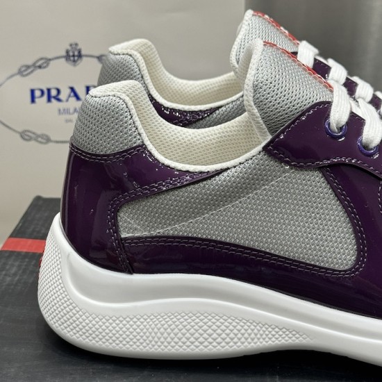 Prada America's Cup sneakers Patent Leather Purple Prada America's Cup sneakers Patent Leather Purple