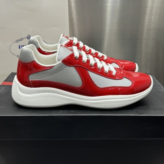 Prada America's Cup sneakers Patent Leather Red Prada America's Cup sneakers Patent Leather Red