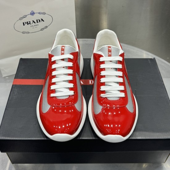 Prada America's Cup sneakers Patent Leather Red Prada America's Cup sneakers Patent Leather Red