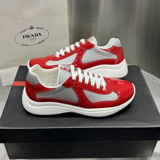 Prada America's Cup sneakers Patent Leather Red Prada America's Cup sneakers Patent Leather Red