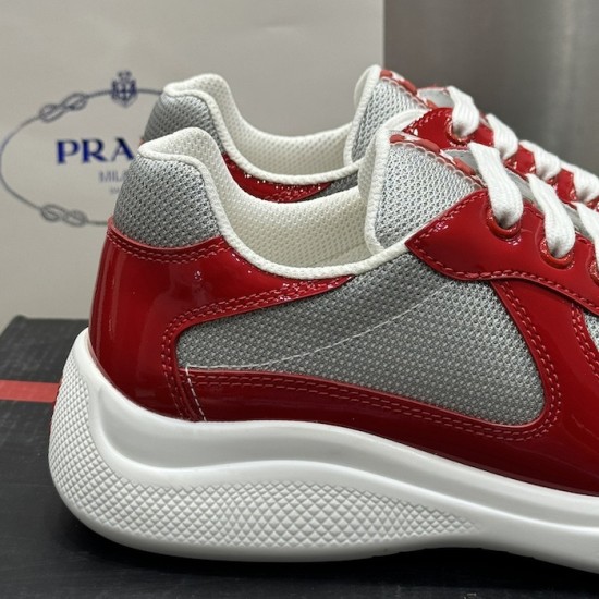 Prada America's Cup sneakers Patent Leather Red Prada America's Cup sneakers Patent Leather Red