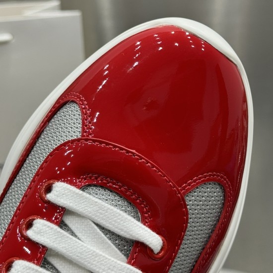 Prada America's Cup sneakers Patent Leather Red Prada America's Cup sneakers Patent Leather Red