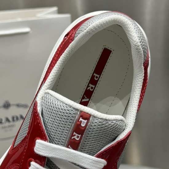Prada America's Cup sneakers Patent Leather Red Prada America's Cup sneakers Patent Leather Red