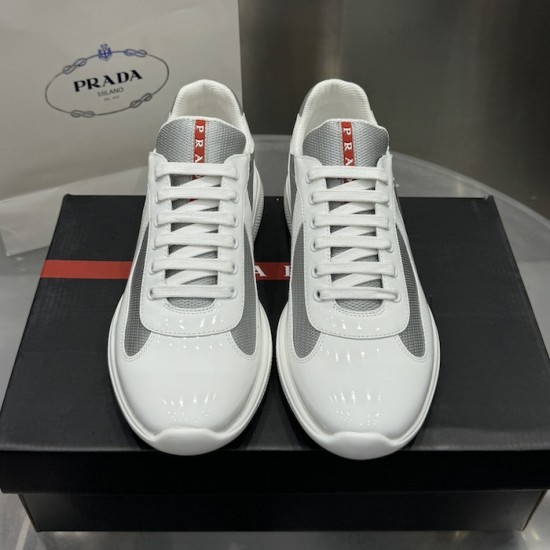 Prada America's Cup sneakers Patent Leather White Prada America's Cup sneakers Patent Leather White