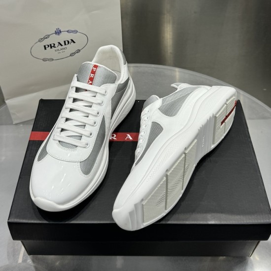 Prada America's Cup sneakers Patent Leather White Prada America's Cup sneakers Patent Leather White