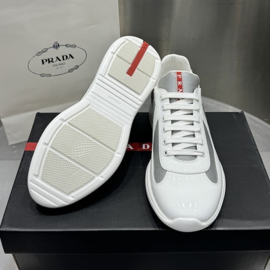 Prada America's Cup sneakers Patent Leather White Prada America's Cup sneakers Patent Leather White