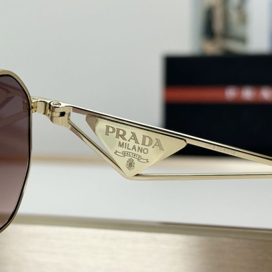 Prada Classic Triangle Logo Brown Sunglasses Prada Classic Triangle Logo Brown Sunglasses