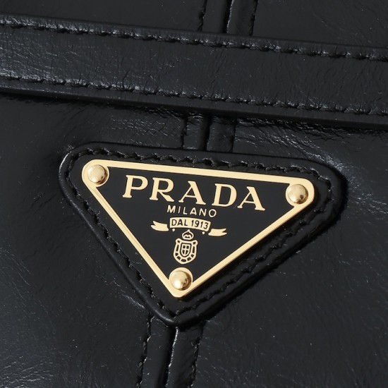 Prada Medium Leather Handbag Black Prada Medium Leather Handbag Black