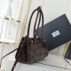 Prada Medium Leather Handbag Dark Brown Prada Medium Leather Handbag Dark Brown